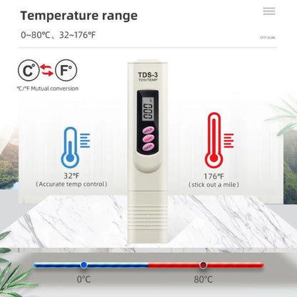 TDS Meter Water Purity Tester Measuring Water High Quality Purity Tester